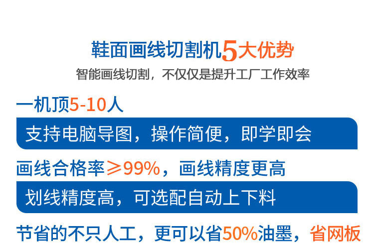 全自動(dòng)智能鞋面畫線切割一體機(jī)